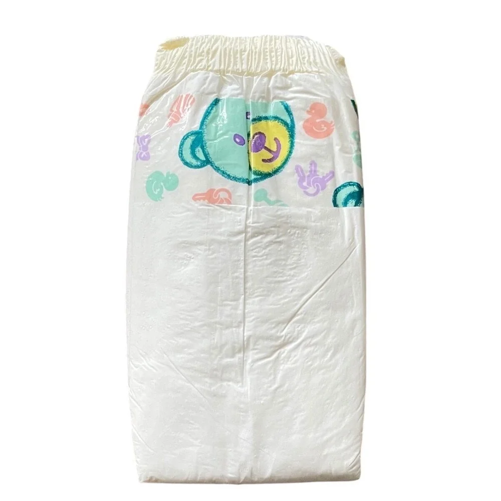 Wonderdry Vintage Bear Plastic Diapers Sz SMALL Diapers 14lb crinkle plastic